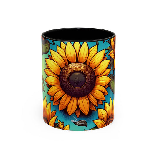 Sunlit Sunflower Bliss - Mugs