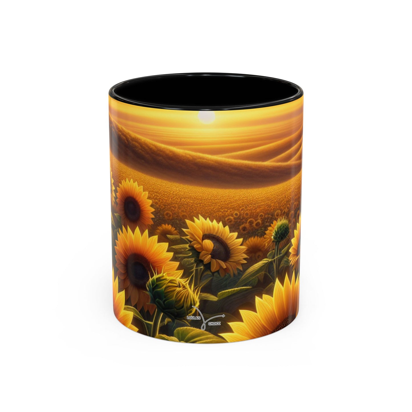 Amber Radiance Sunflower Fields - Mugs