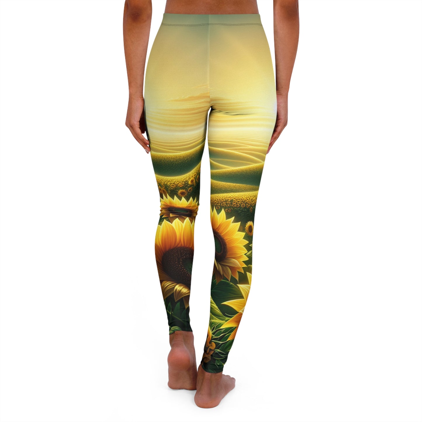 Sunset Sunflower Serenade - Leggings