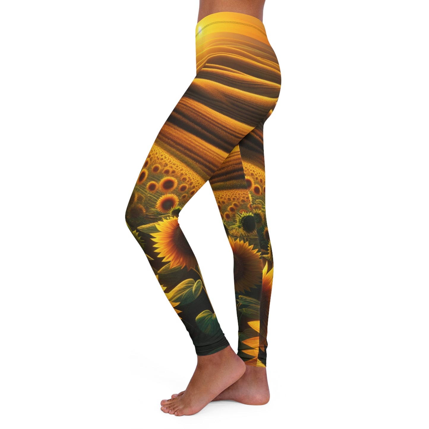Amber Waves and Sunflower Blaze - Leggings
