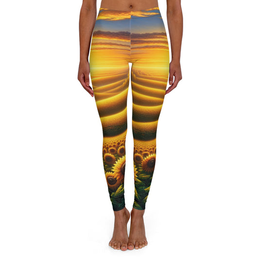 Amber Waves and Sunflower Serenade - Leggings