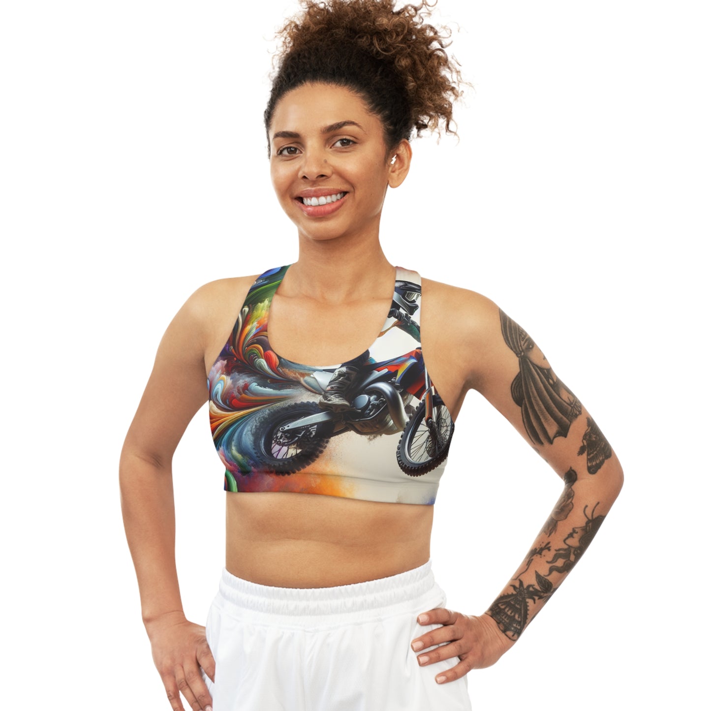 Chromatic Vortex Motocross - Sports Bra