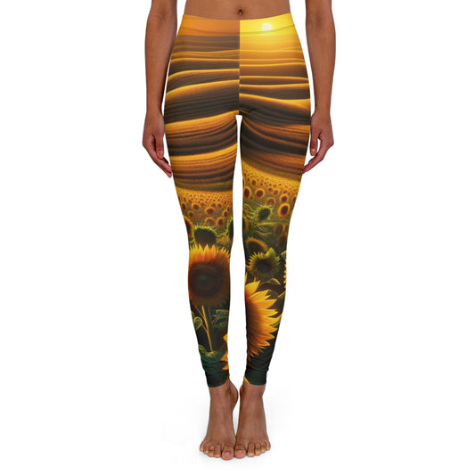 Amber Waves and Sunflower Blaze - Leggings