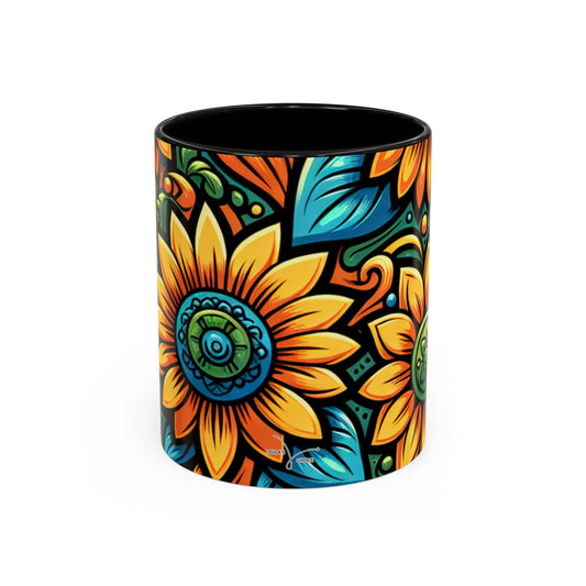 Enchanted Sunflower Mosaic - Mugs