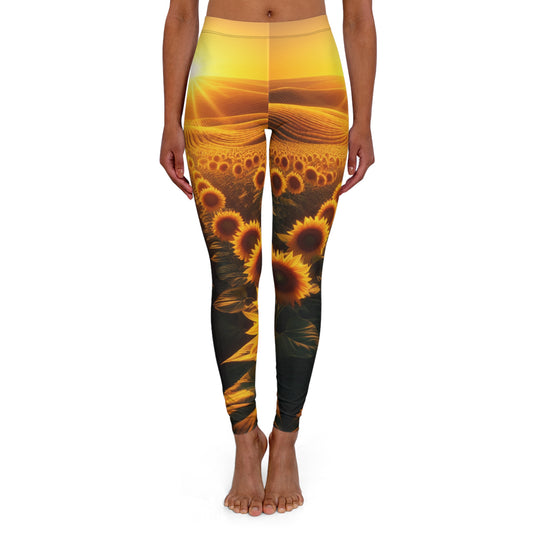 Amber Waves of Bloom - Leggings