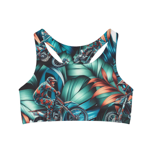 Tropical Moto Mayhem - Sports Bra