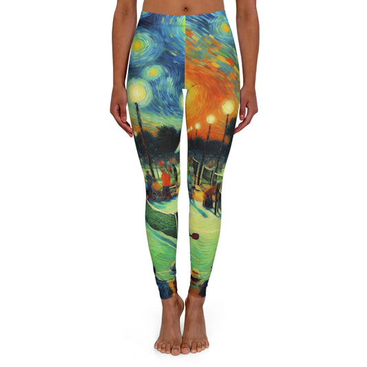 Starry Night Pickleball Match - Leggings