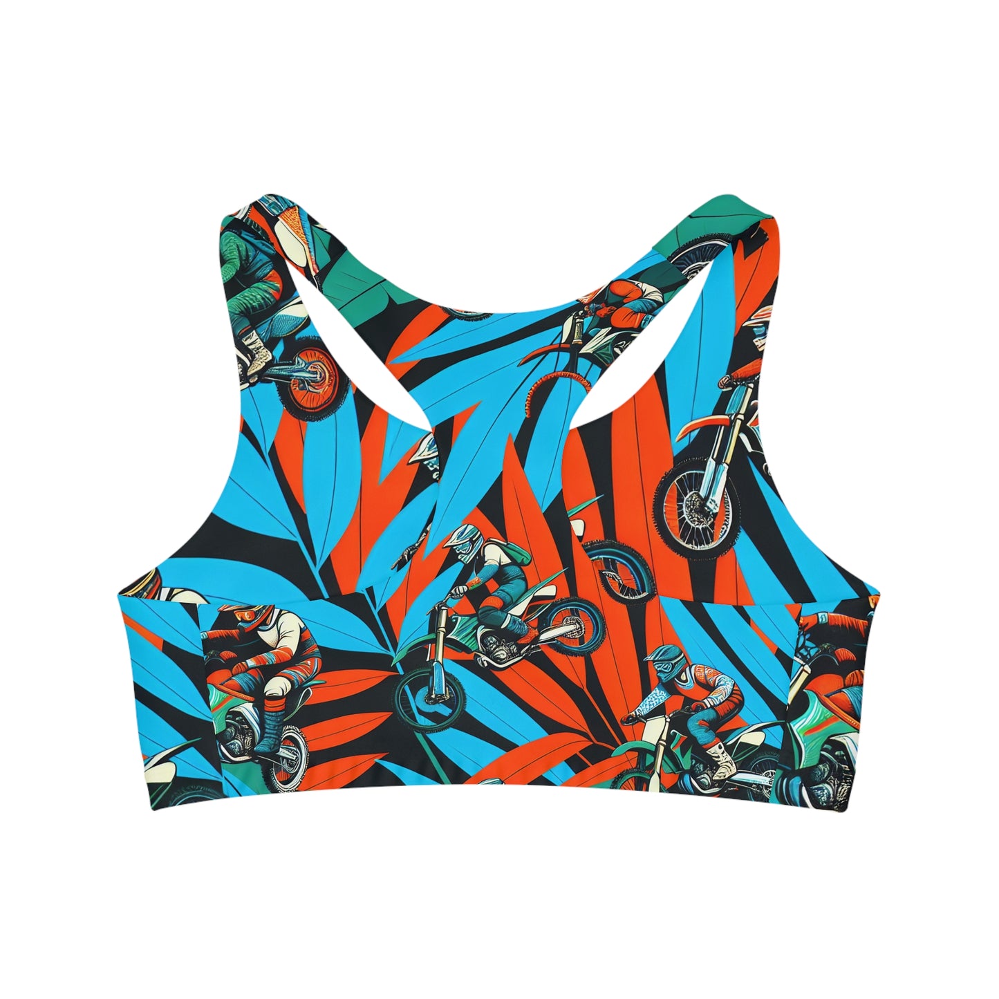 Tropical Moto Mayhem - Sports Bra