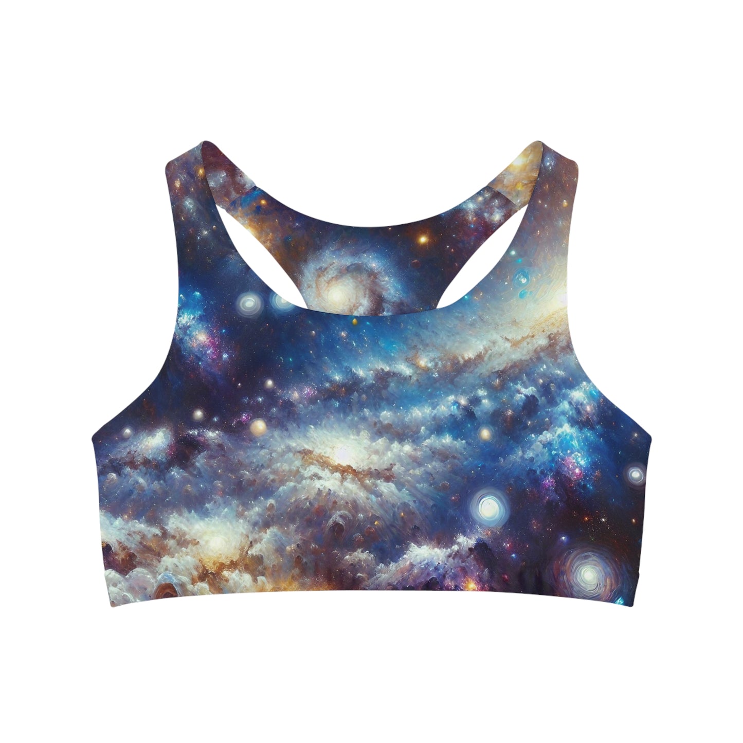Celestial Majesty Galaxy Canvas Print - Sports Bra