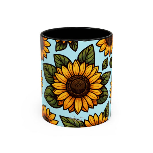 Sunshine Meadow Sunflower Array - Mugs