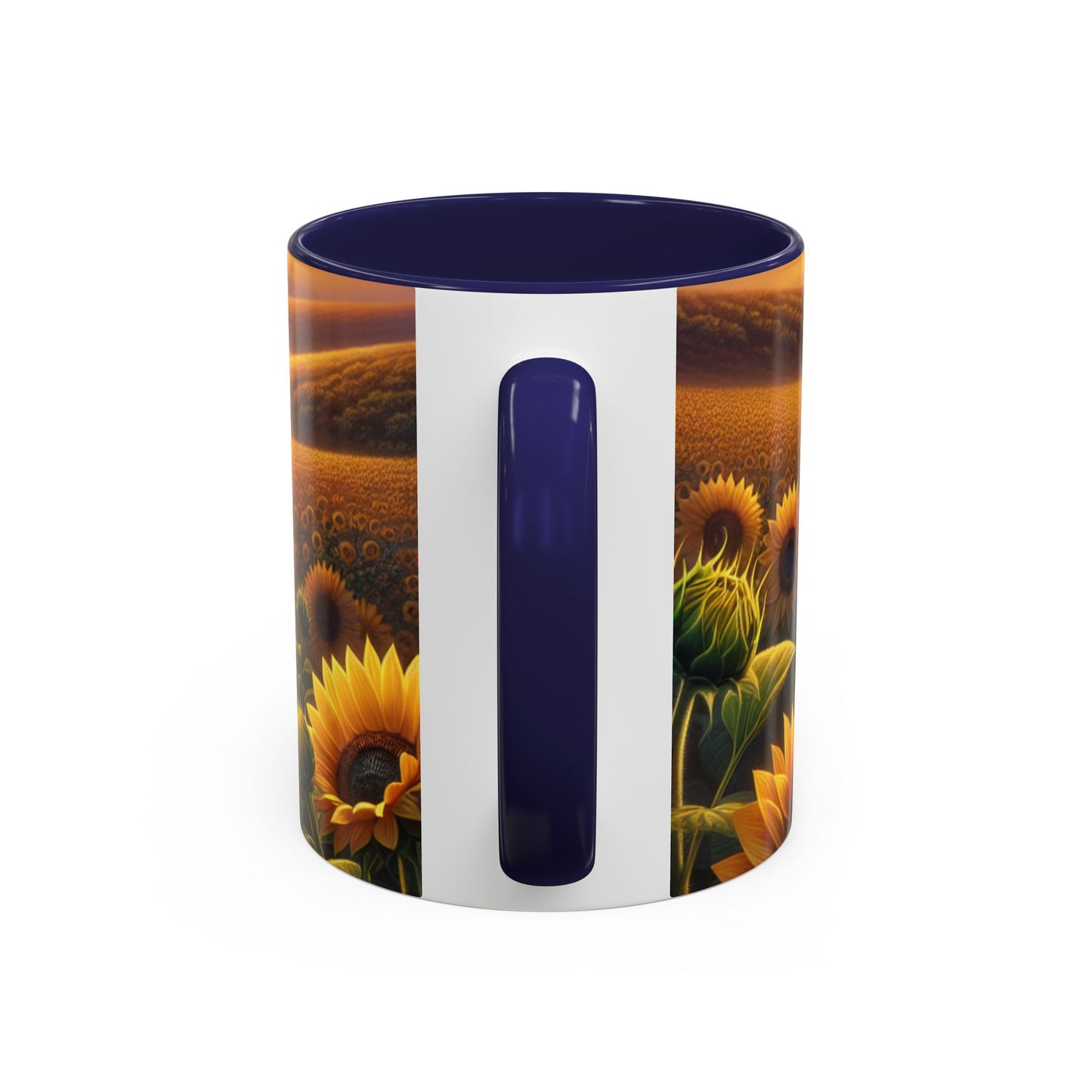 Amber Radiance Sunflower Fields - Mugs