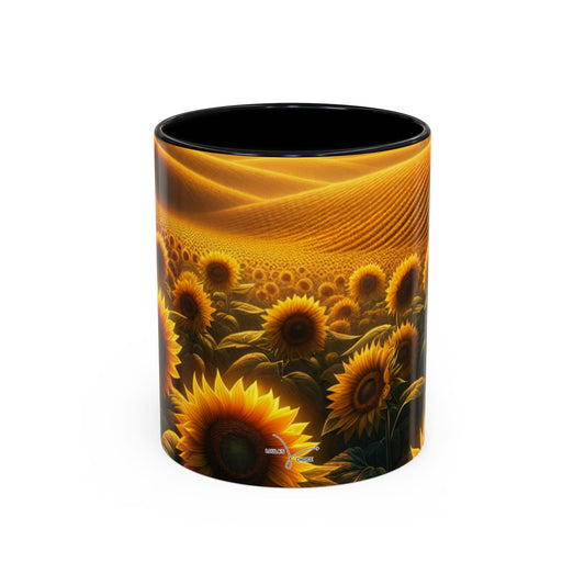 Golden Solstice Blossom - Mugs