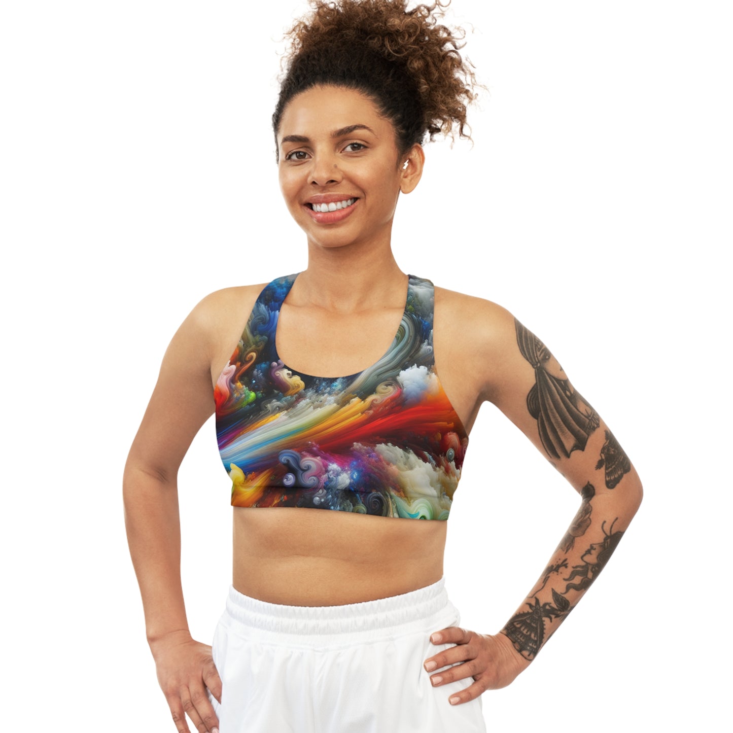 Vibrant Whirlwind - Sports Bra