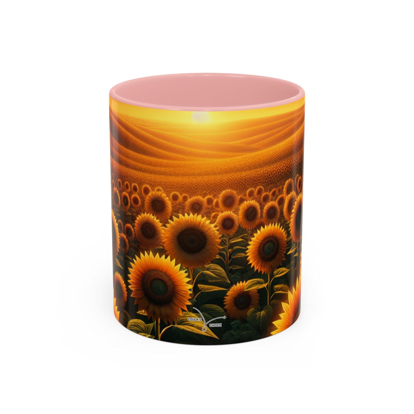 Amber Horizons Sunflower Field - Mugs