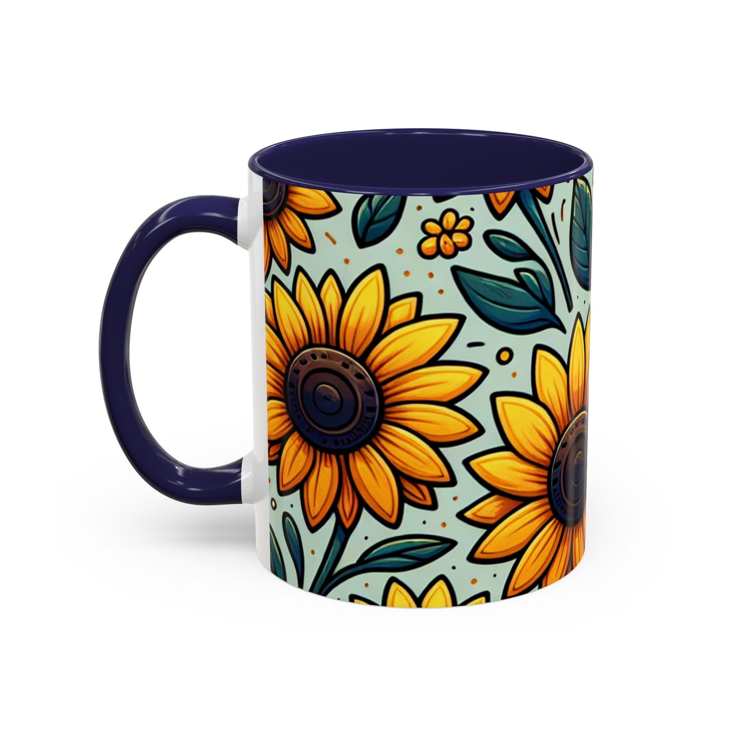 Sunshine Meadow Blooms Pattern - Mugs