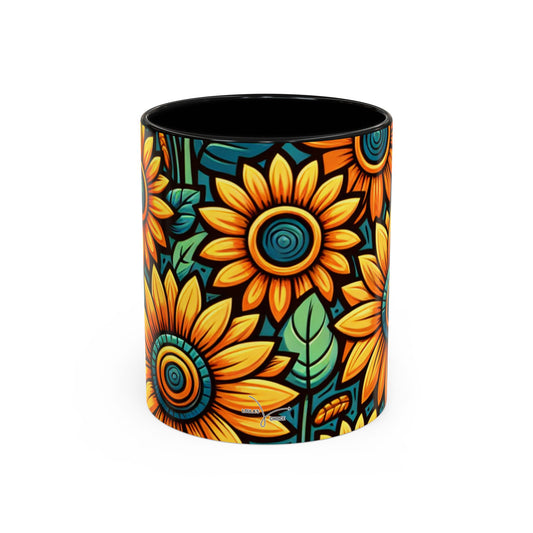 Azure Autumn Sunflower Medley - Mugs