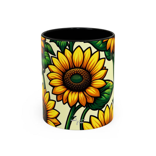 Golden Helianthus Haven - Mugs
