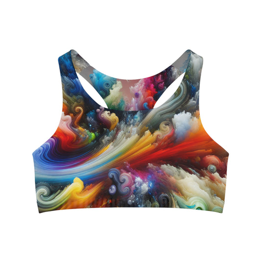 Vibrant Whirlwind - Sports Bra