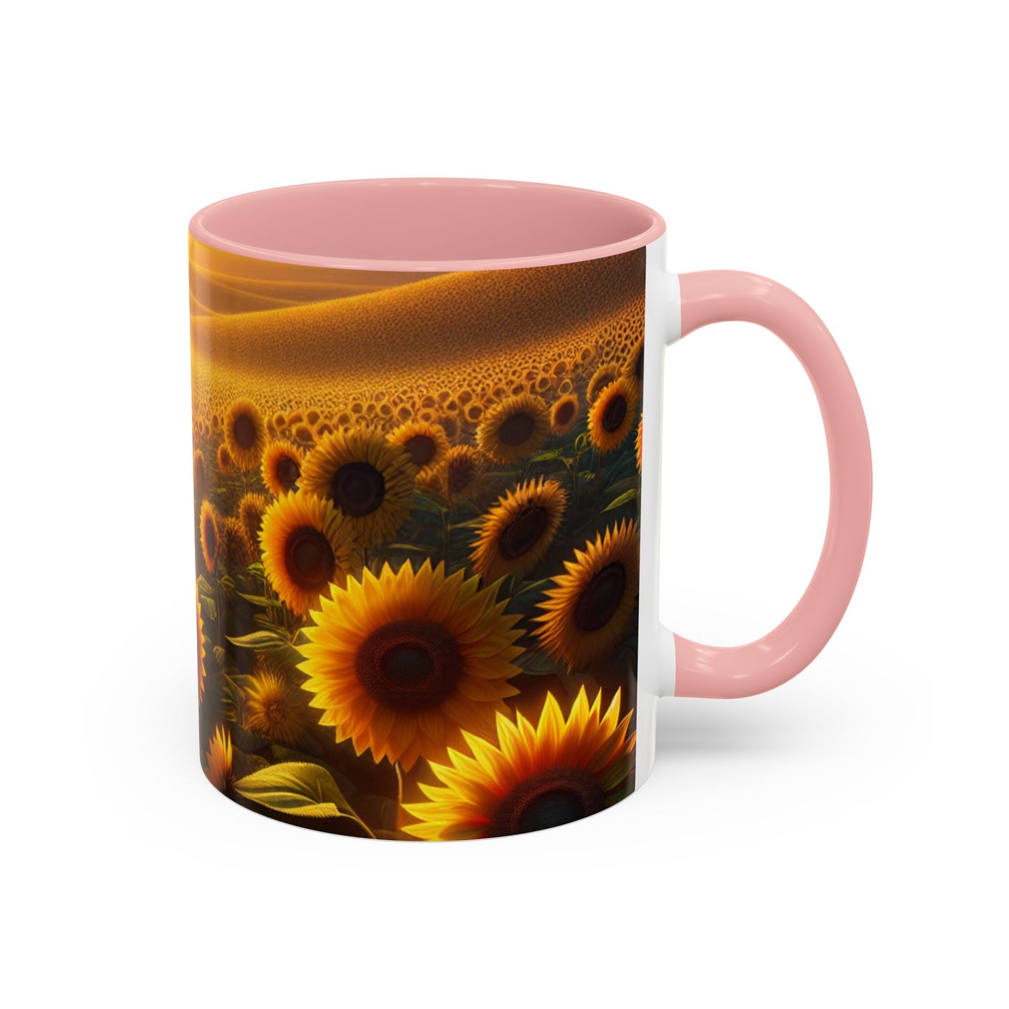 Golden Horizon Sunflower Fields - Mugs