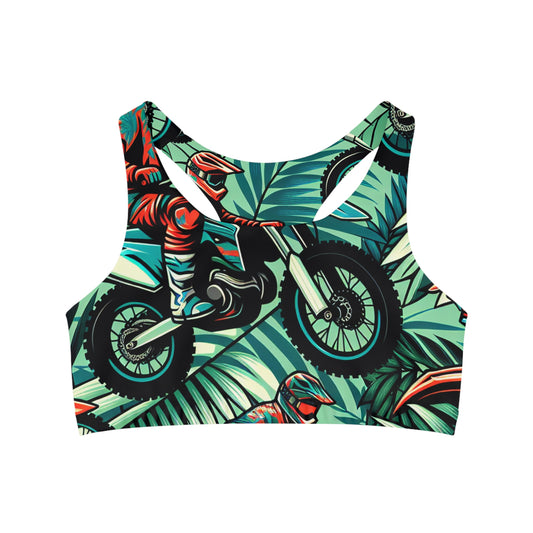 Tropical Moto Mayhem - Sports Bra