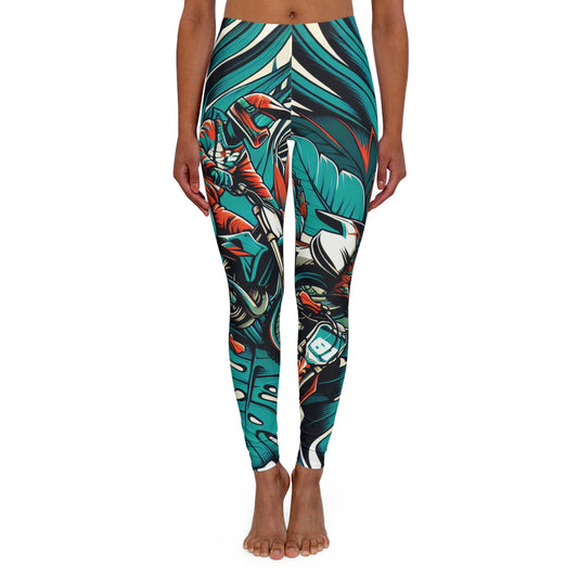 Jungle Racer Tropical Motocross Escape - Leggings