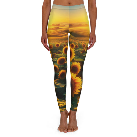 Amber Sunrise Serenade - Leggings