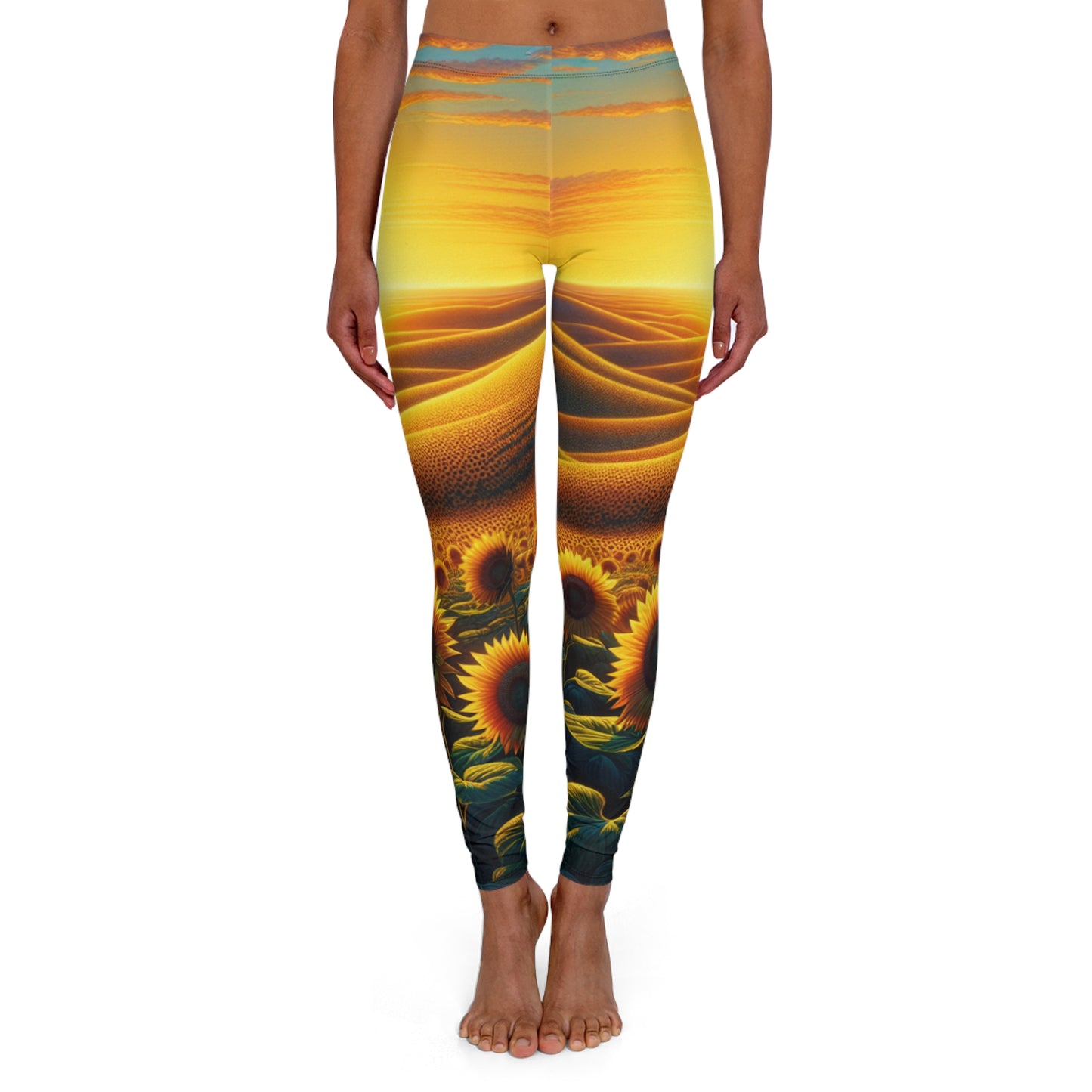 Amber Waves and Sunflower Blaze - Leggings