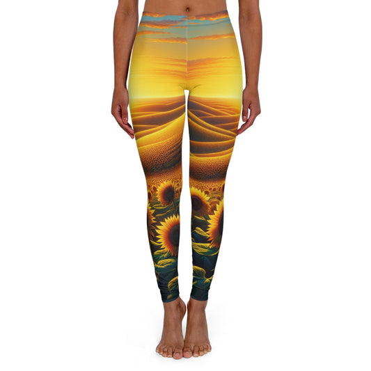 Amber Waves and Sunflower Blaze - Leggings