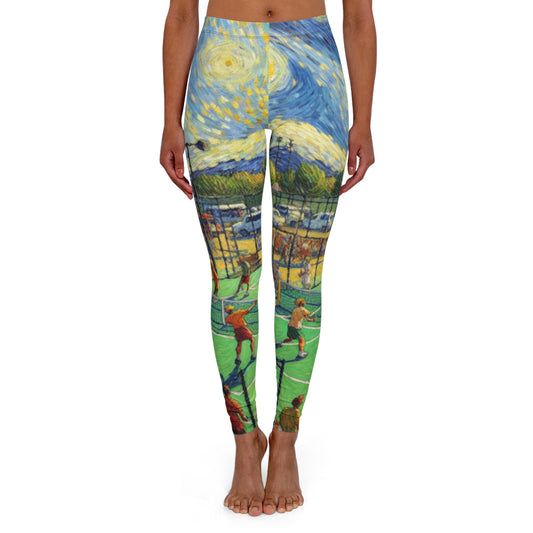 Starry Pickleball Dreamscape Pattern - Leggings