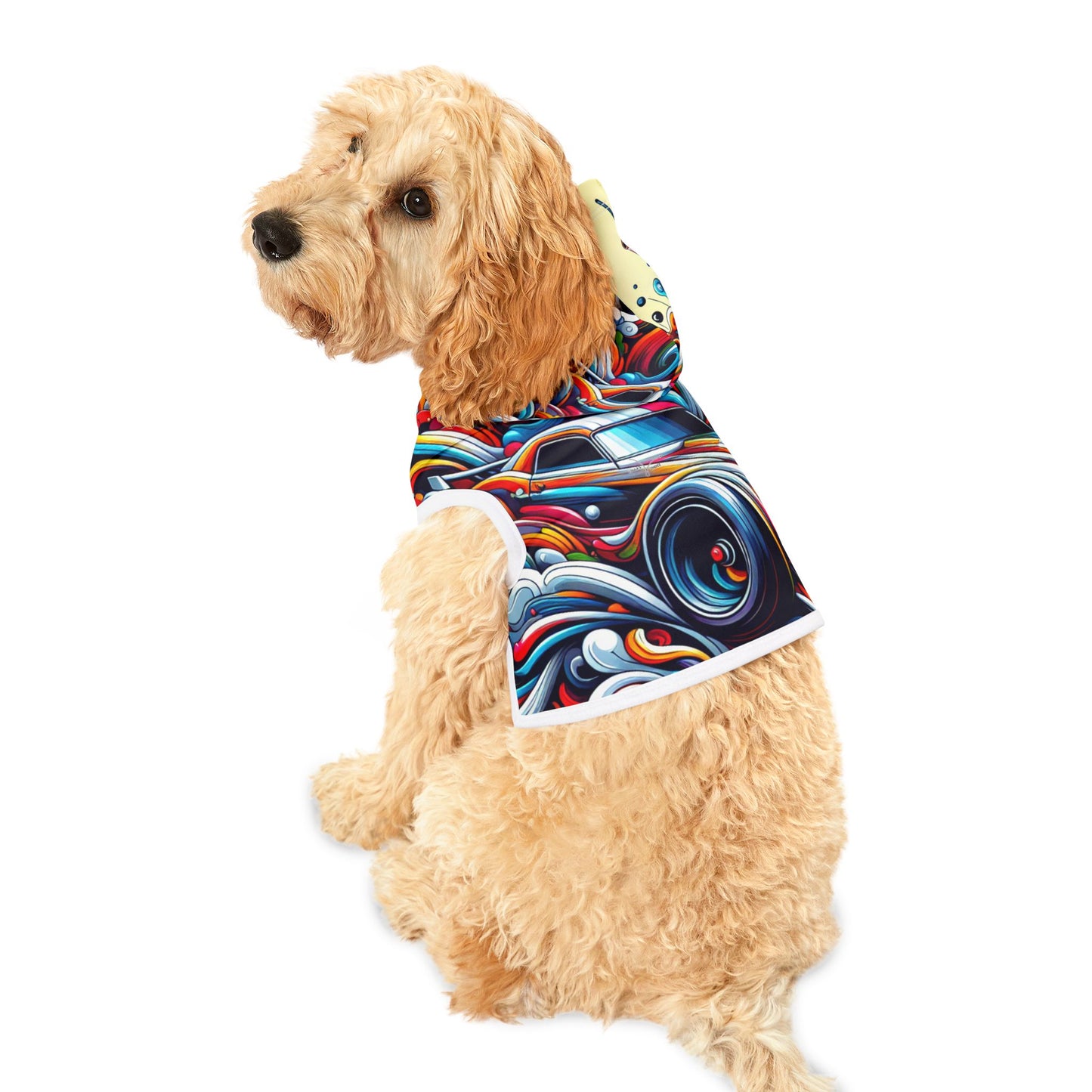 Dynamic Drift Delight - Pet Hoodie