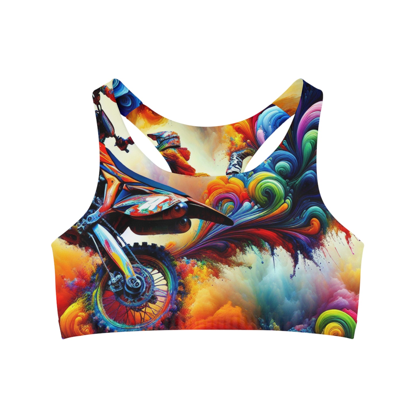 Psychedelic Motocross Maelstrom - Sports Bra
