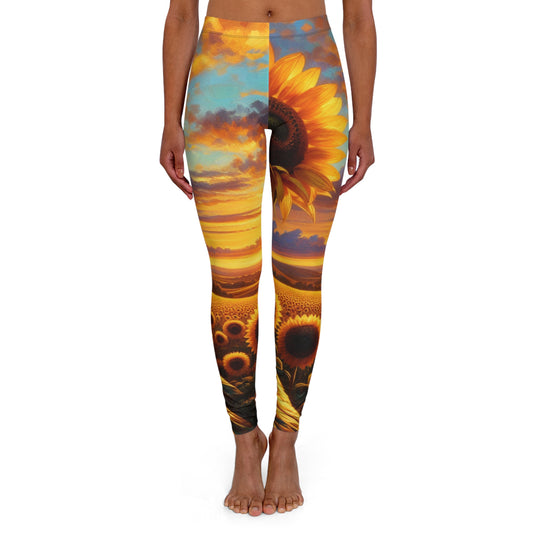 Sunset Amber Fields - Leggings