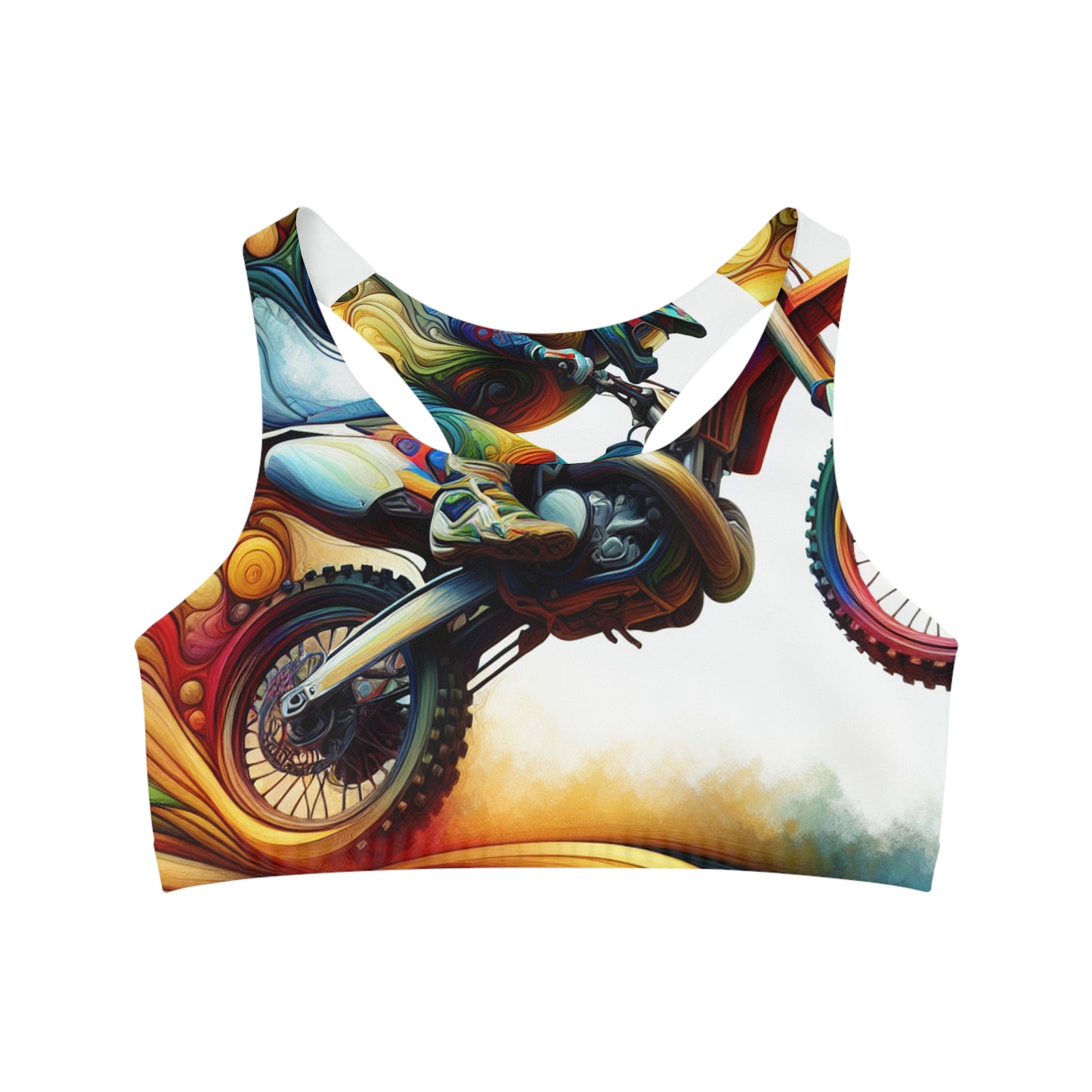 Chromatic Vortex Velocity - Sports Bra