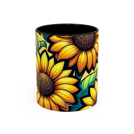 Sunflower Radiance Symphony - Mugs