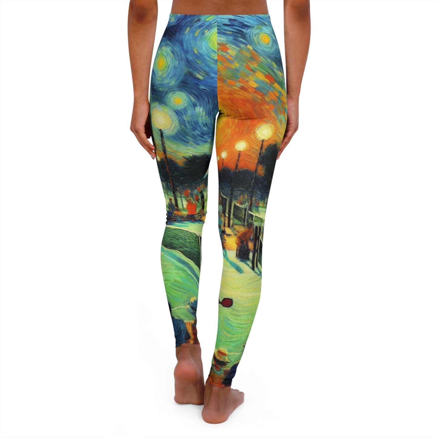 Starry Night Pickleball Match - Leggings