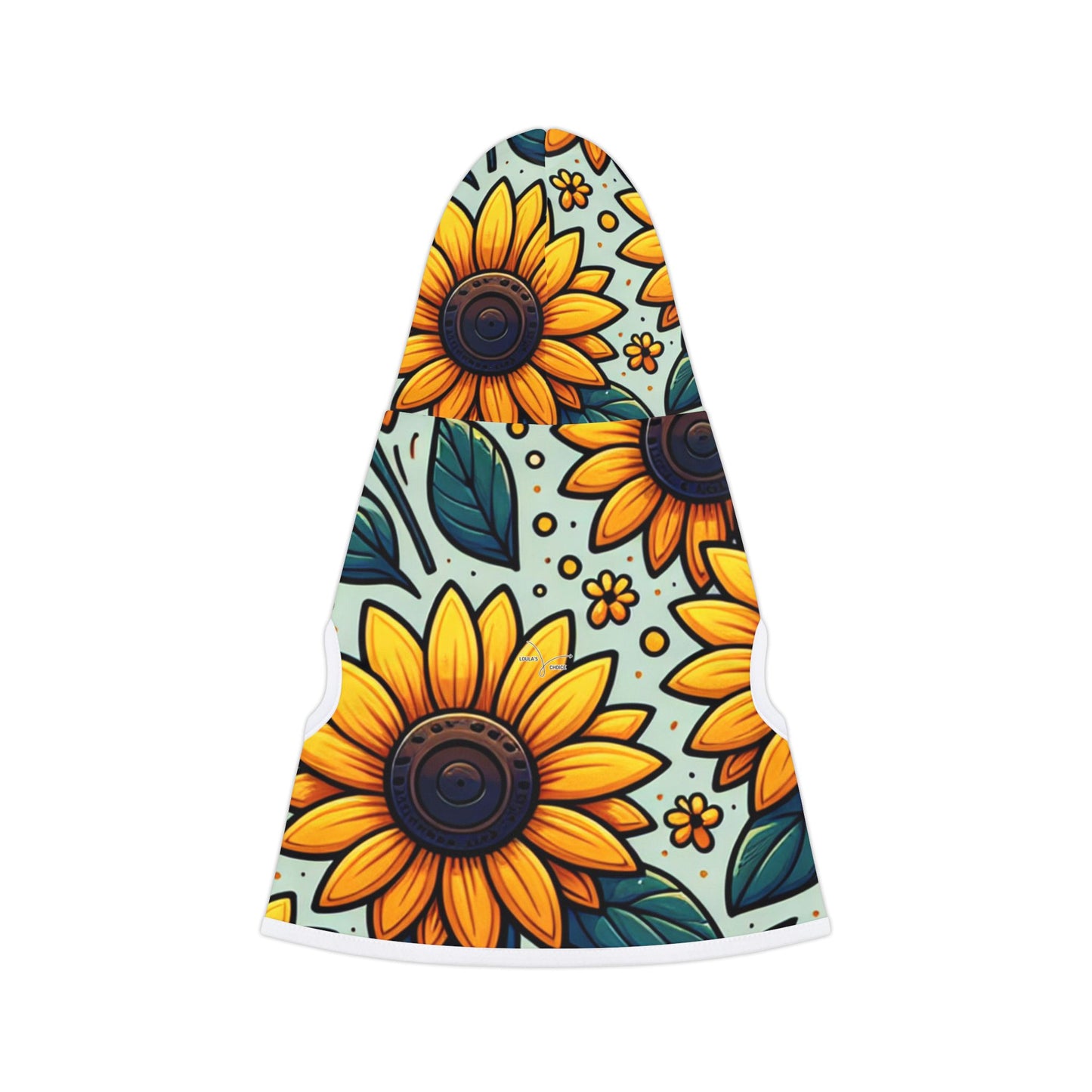 Sunshine Meadow Blooms Pattern - Pet Hoodie