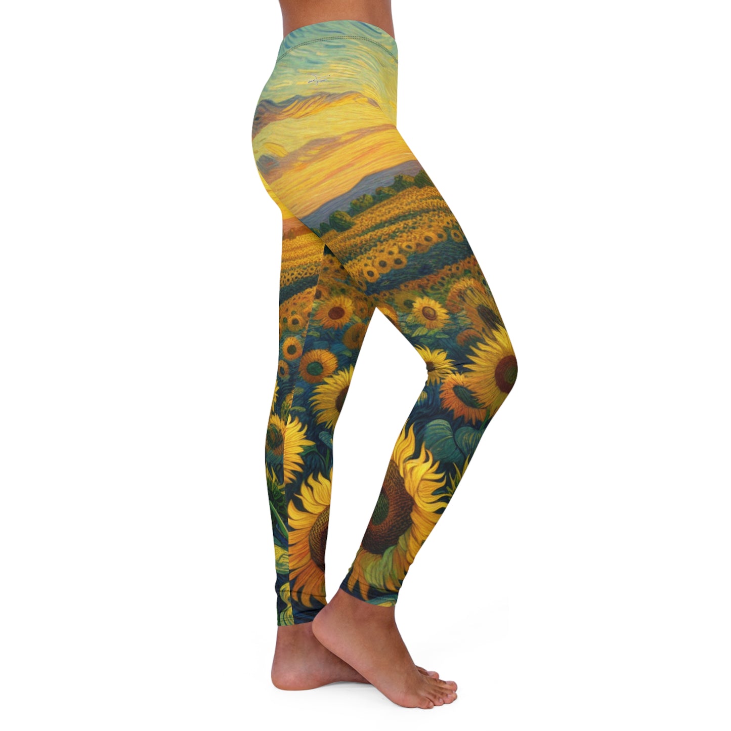 Golden Heliotrope Dreamscape - Leggings