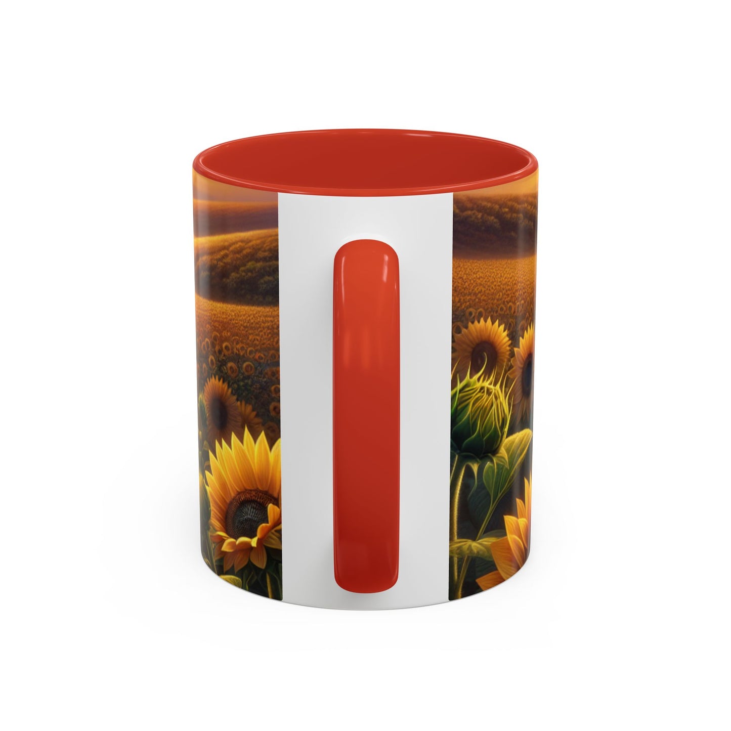 Amber Radiance Sunflower Fields - Mugs
