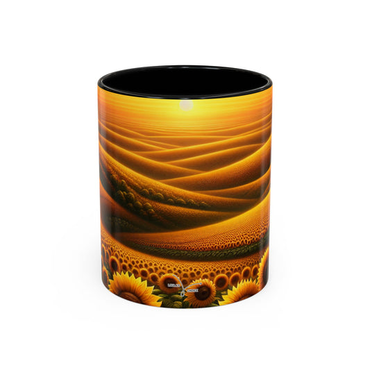 Amber Horizon Sunflower Waves - Mugs