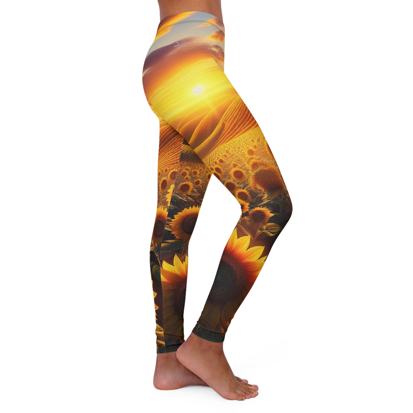 Amber Waves of Bloom - Leggings