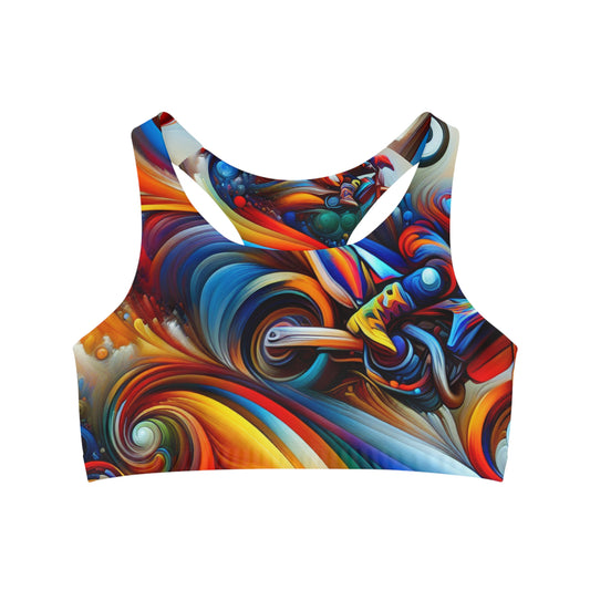 Vivid Velocity Vortex - Sports Bra
