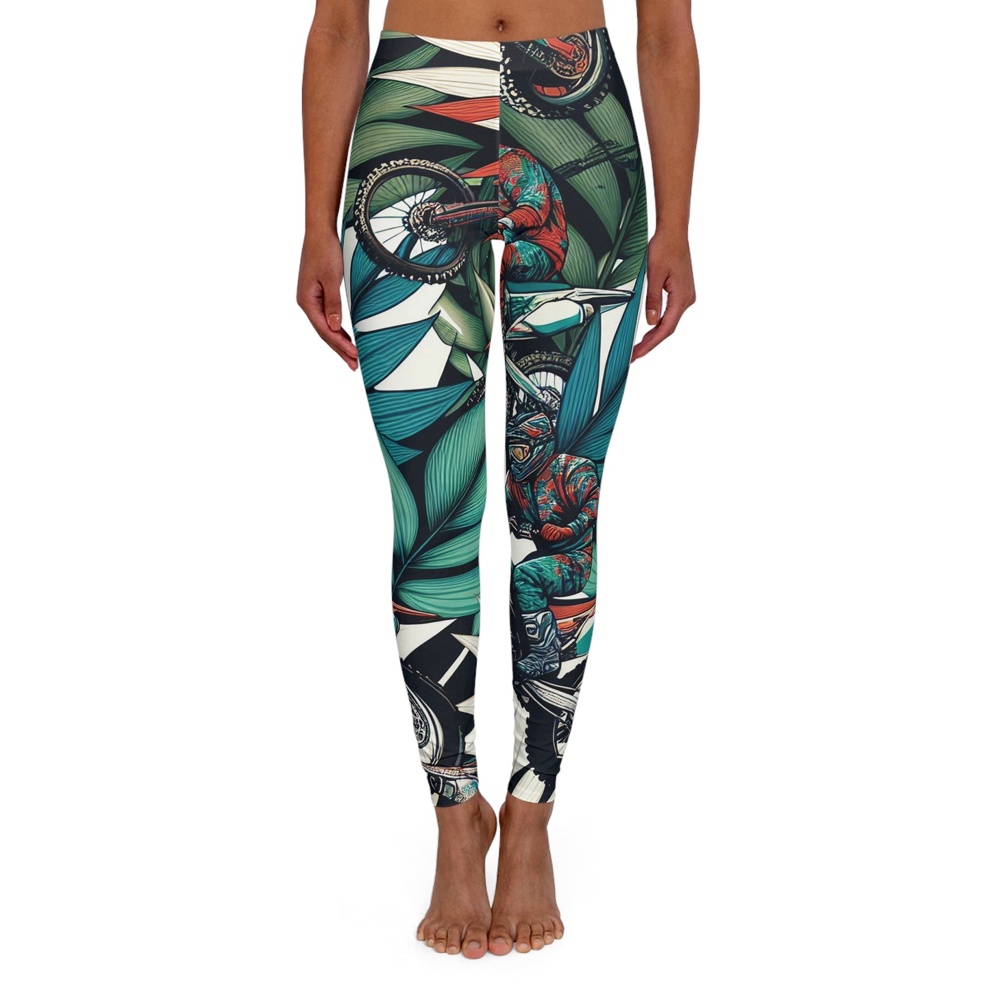 Tropical Moto Mayhem - Leggings