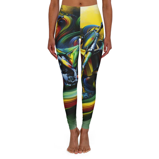 Vivid Velocity Vortex - Leggings