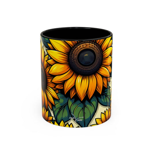 Sunflower Radiance Essence Pattern - Mugs
