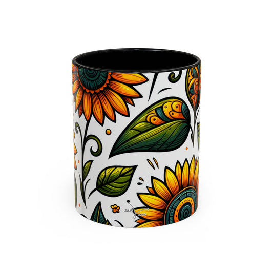 Sunlit Floral Harmony - Mugs