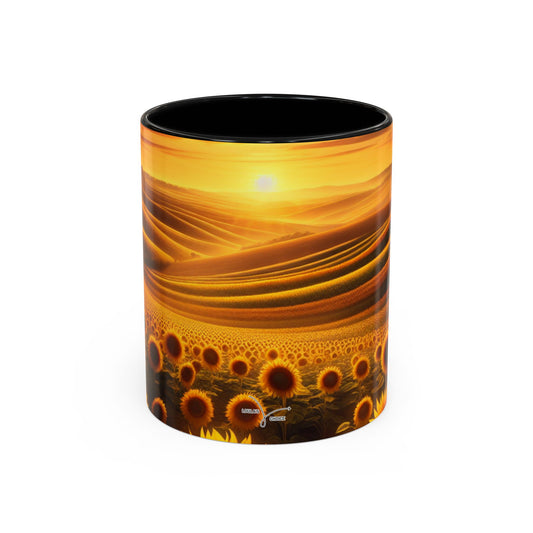 Golden Sunrise Tapestry - Mugs