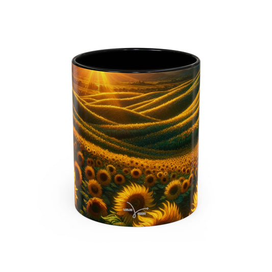 Sunrise Helianthus Waves - Mugs