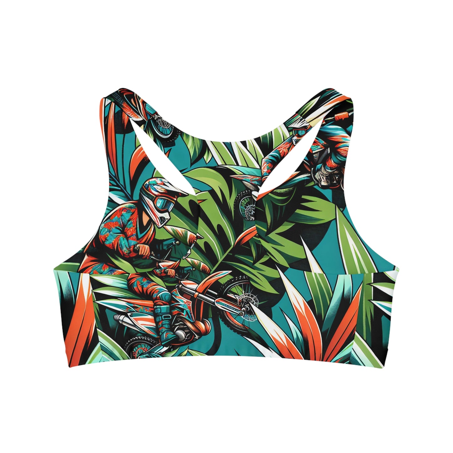 Tropical Moto Surge - Sports Bra