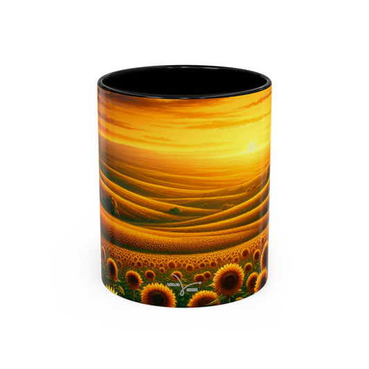 Amber Sunflower Serenade - Mugs