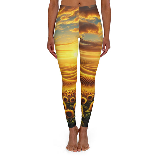 Amber Waves and Sunflower Blaze - Leggings